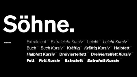 sohne font